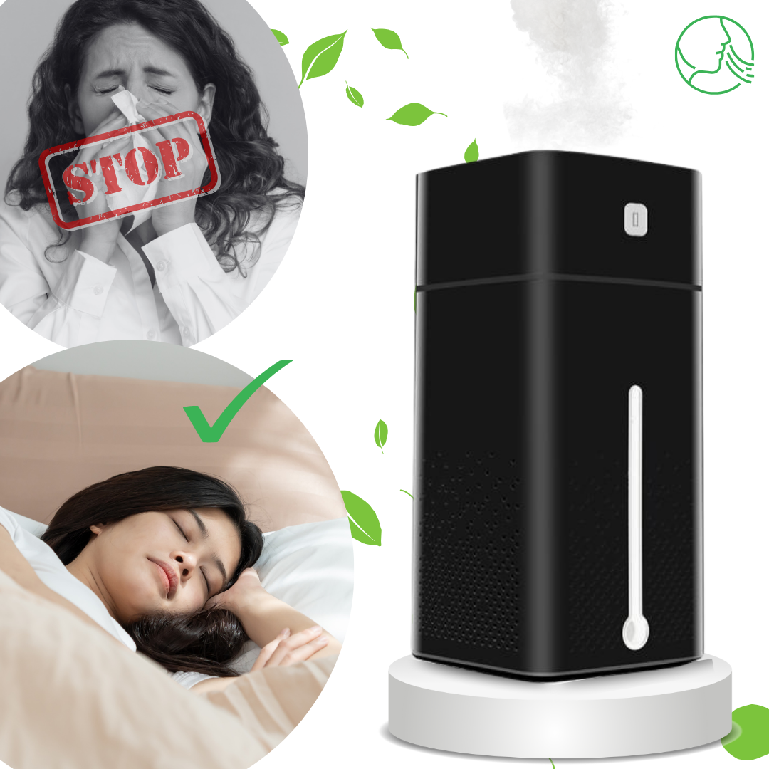 Ultradźwiękowy Nawilżacz Powietrza 1L – Dla Osób z Alergią , SKU: 004