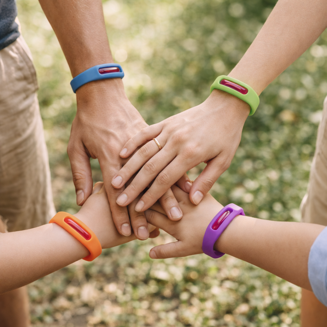 OPASKA NA KOMARY ODSTRASZACZ BRANSOLETKA SILIKONOWA SKU: 070