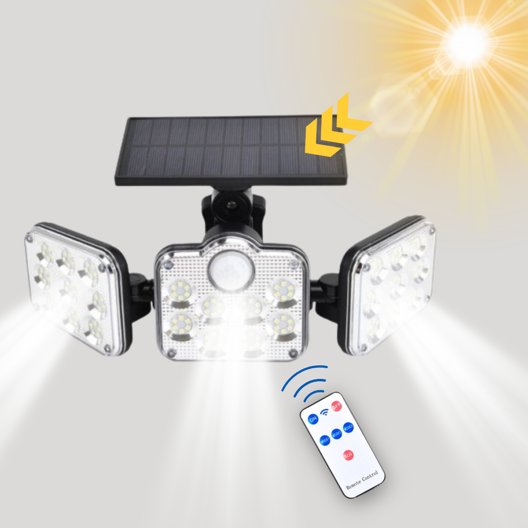 Lampa Solarna z Czujnikiem Ruchu i Pilotem, SKU: 104