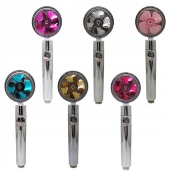 SŁUCHAWKA PRYSZNICOWA Z TURBINĄ i FILTREM- różne kolory SKU: 287