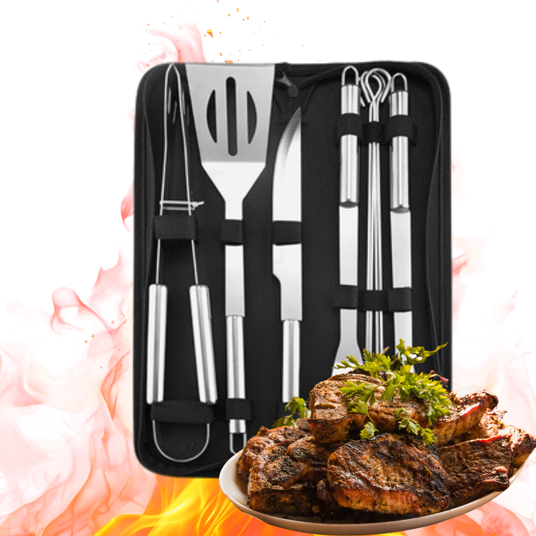 Narzędzia do grillowania | zestaw na grilla 9 szt. SKU: 357