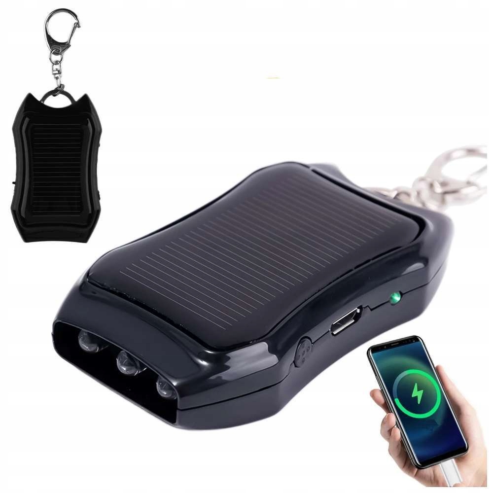Brelok do kluczy solarny powerbank latarka 1200 mAh SKU: 413