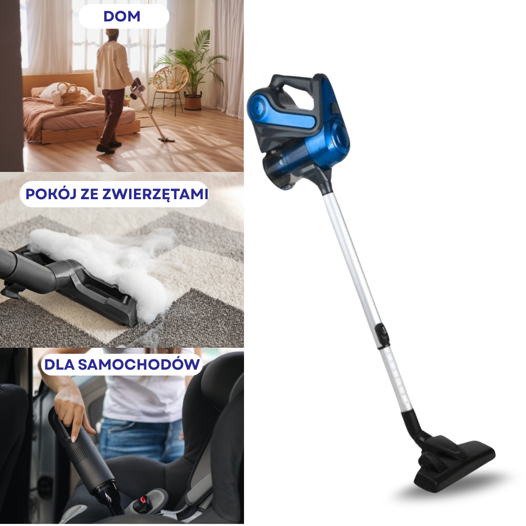 BEZPRZEWODOWY ODKURZACZ BEZWORKOWY 130W, SKU: 522
