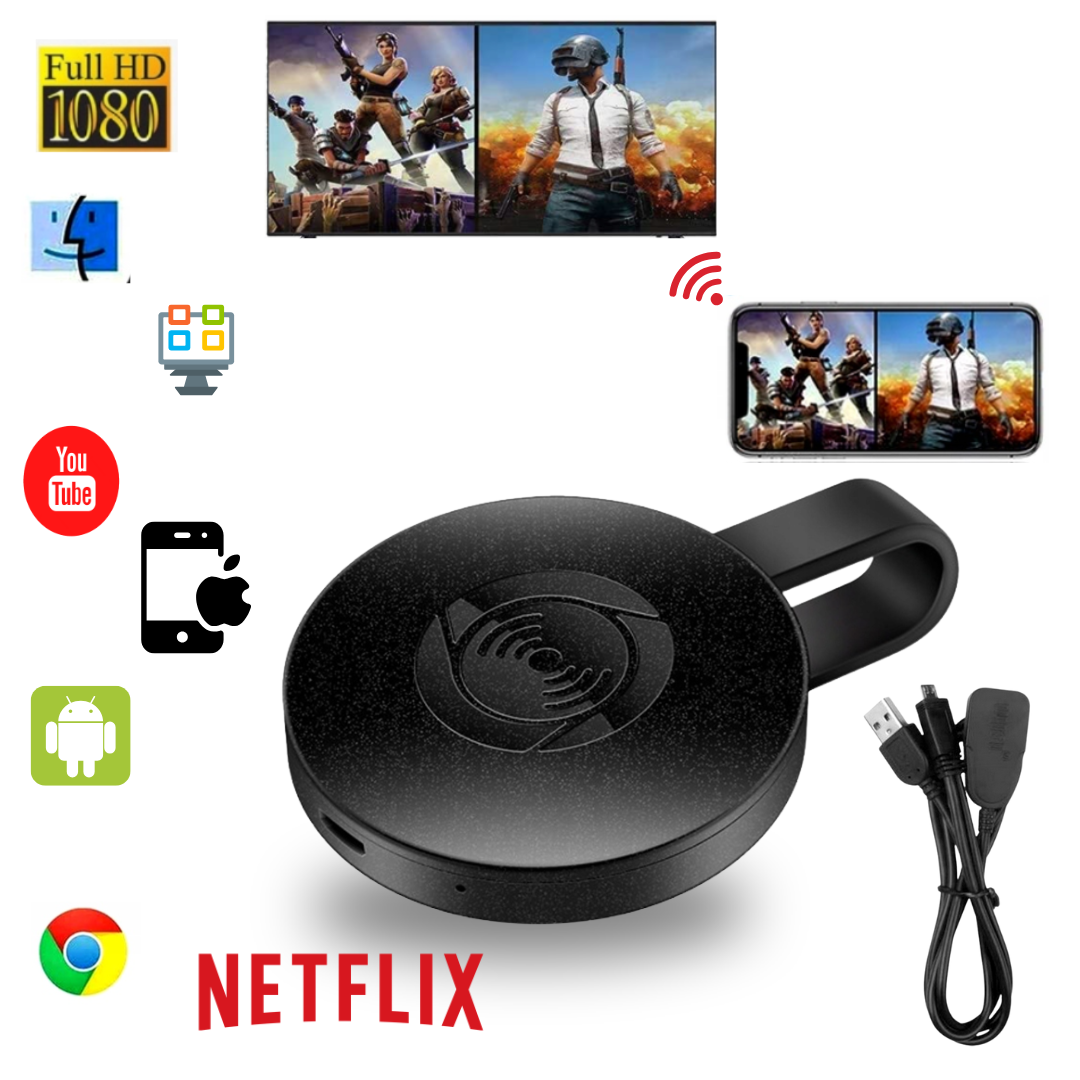 BEZPRZEWODOWY ADAPTER WI-FI HDMI MIRRORSCREEN 4K CZARNY, SKU: 484