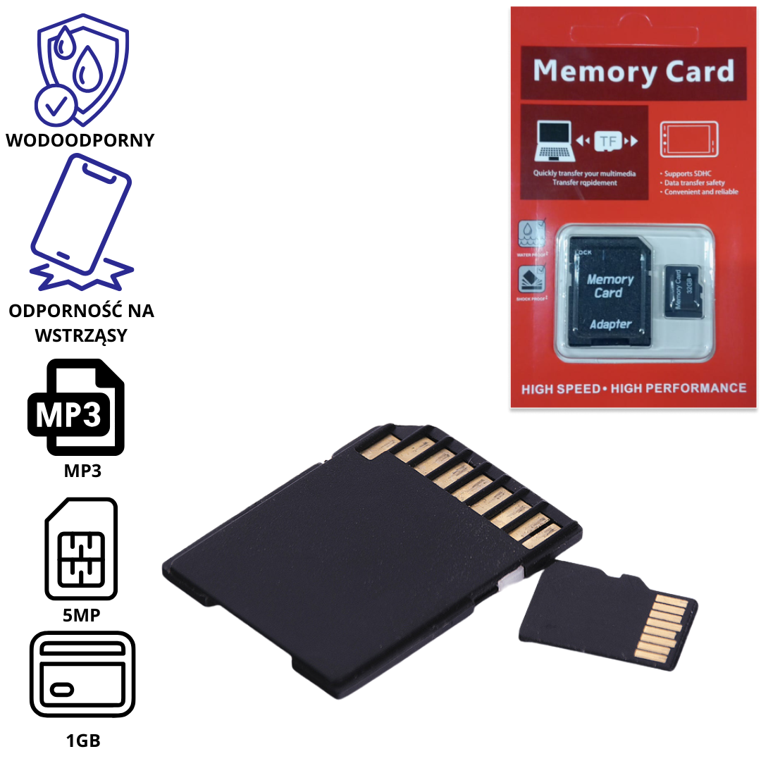 32 GB MICRO SD Z ADAPTEREM, SKU: 2008