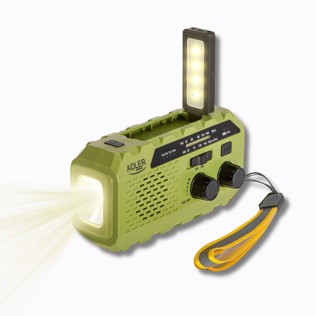 Adler Radio solarne z korbką ręczną SKU: AD 1197