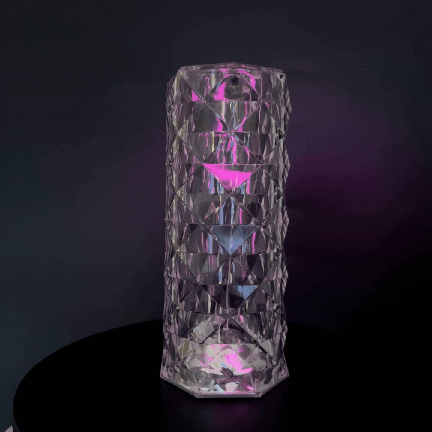 Kryształowa Diamentowa Lampa efekt róży USB + PILOT,  SKU:451