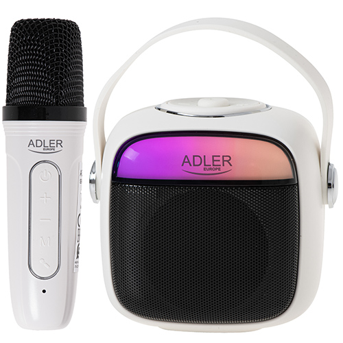 Adler W Głośnik do karaoke z mikrofonem – SD/USB/AUX/Bluetooth SKU: AD 1199