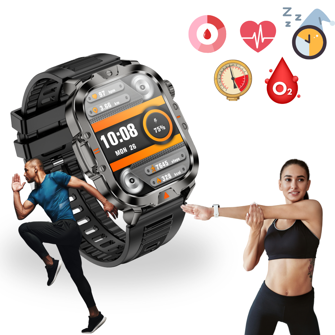 SMARTWATCH V17 WODOODPORNY Z WBUDOWANĄ LATARKĄ, SKU: 6093