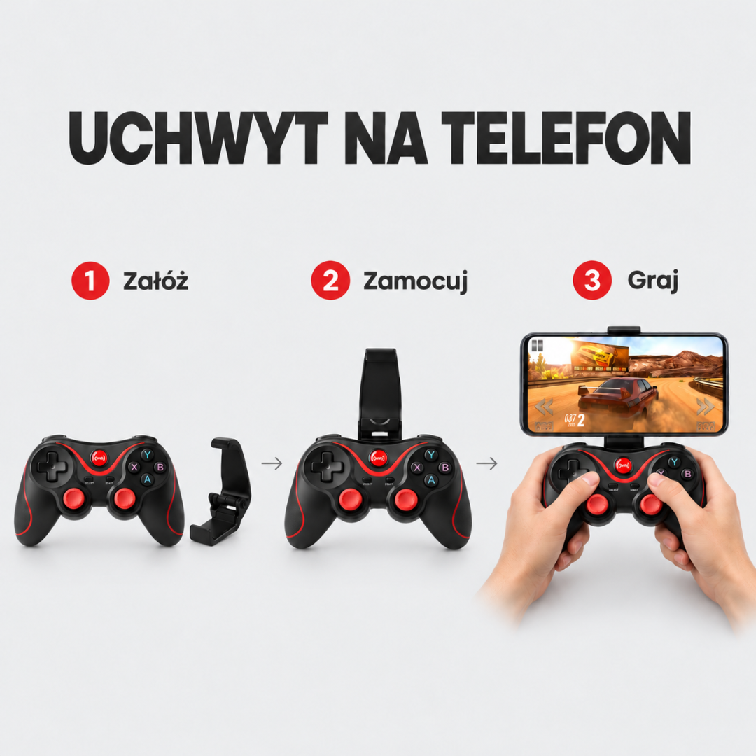 Pro Bezprzewodowy Gamepad – Kontroler do Androida, iOS i PC- 2 wersje , SKU: 401 - obrazek 4