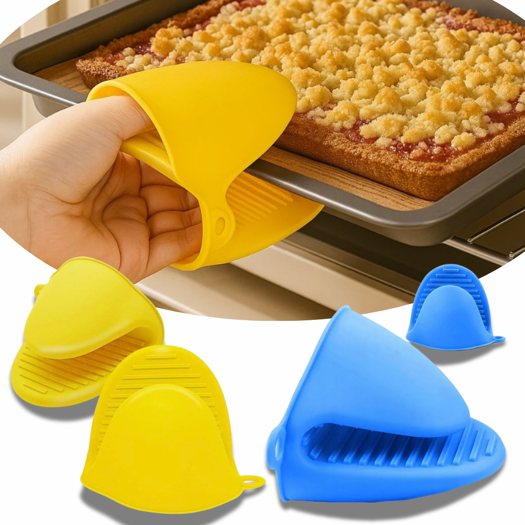 Rękawice Kuchenne Silikonowe Odporne na Wysoką Temperaturę – 2 kolory -1 Para (2 szt.), SKU: 006