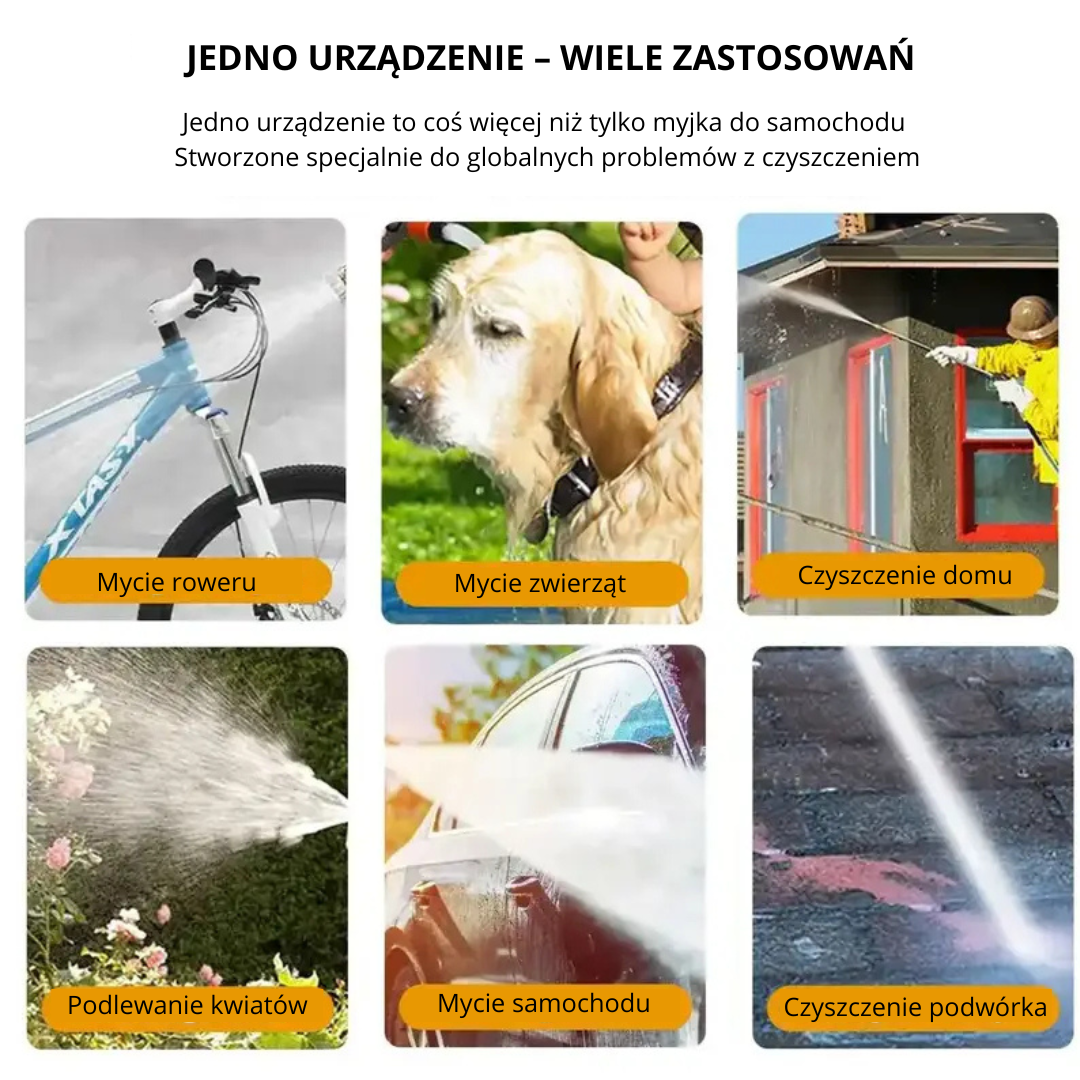 Bezprzewodowa mini myjka ciśnieniowa ADM + 2 baterie, SKU: 528