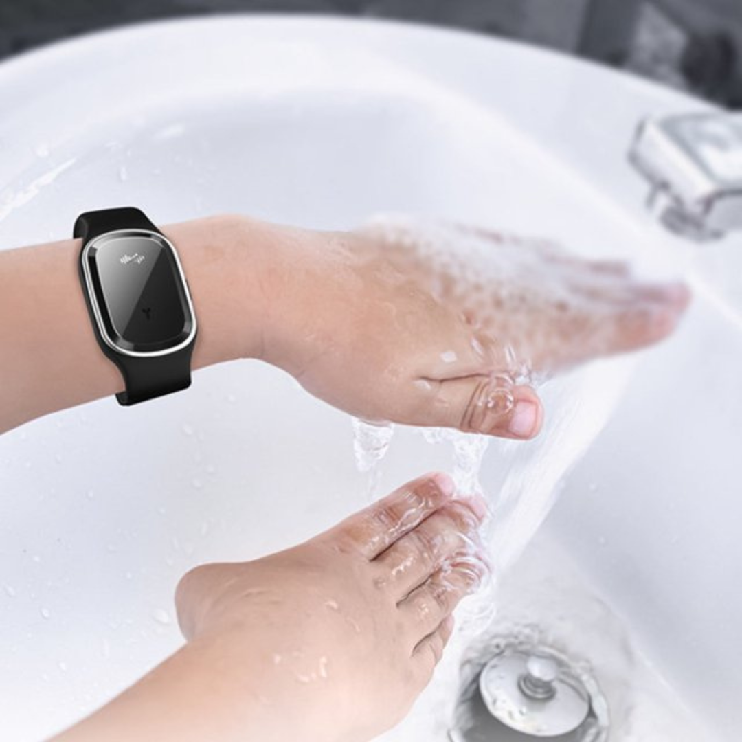 Ultradźwiękowy zegarek odstraszający komary Biały , Czarny SKU: 085