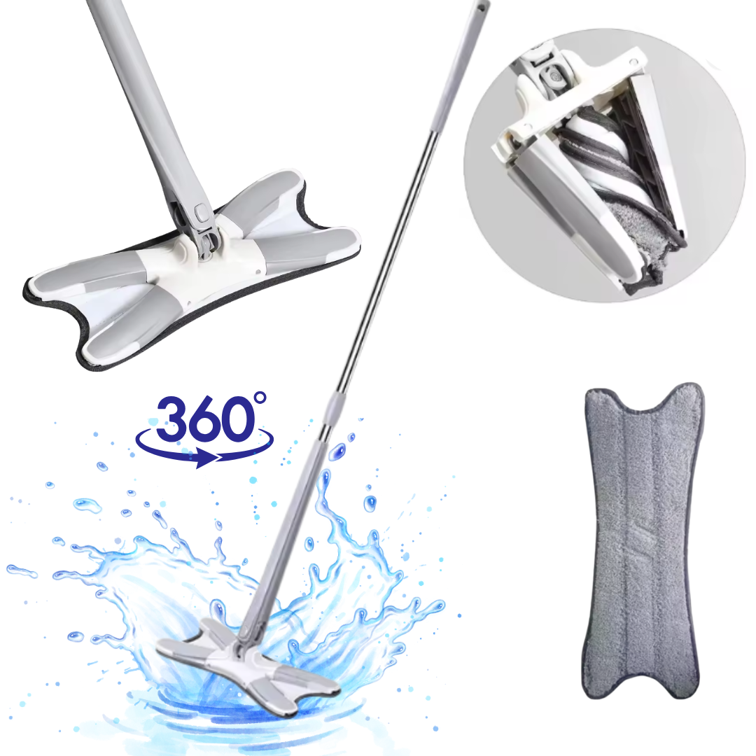 OBROTOWY PŁASKI MOP DO MYCIA PODŁOGI Z WYCISKACZEM SKU: 422