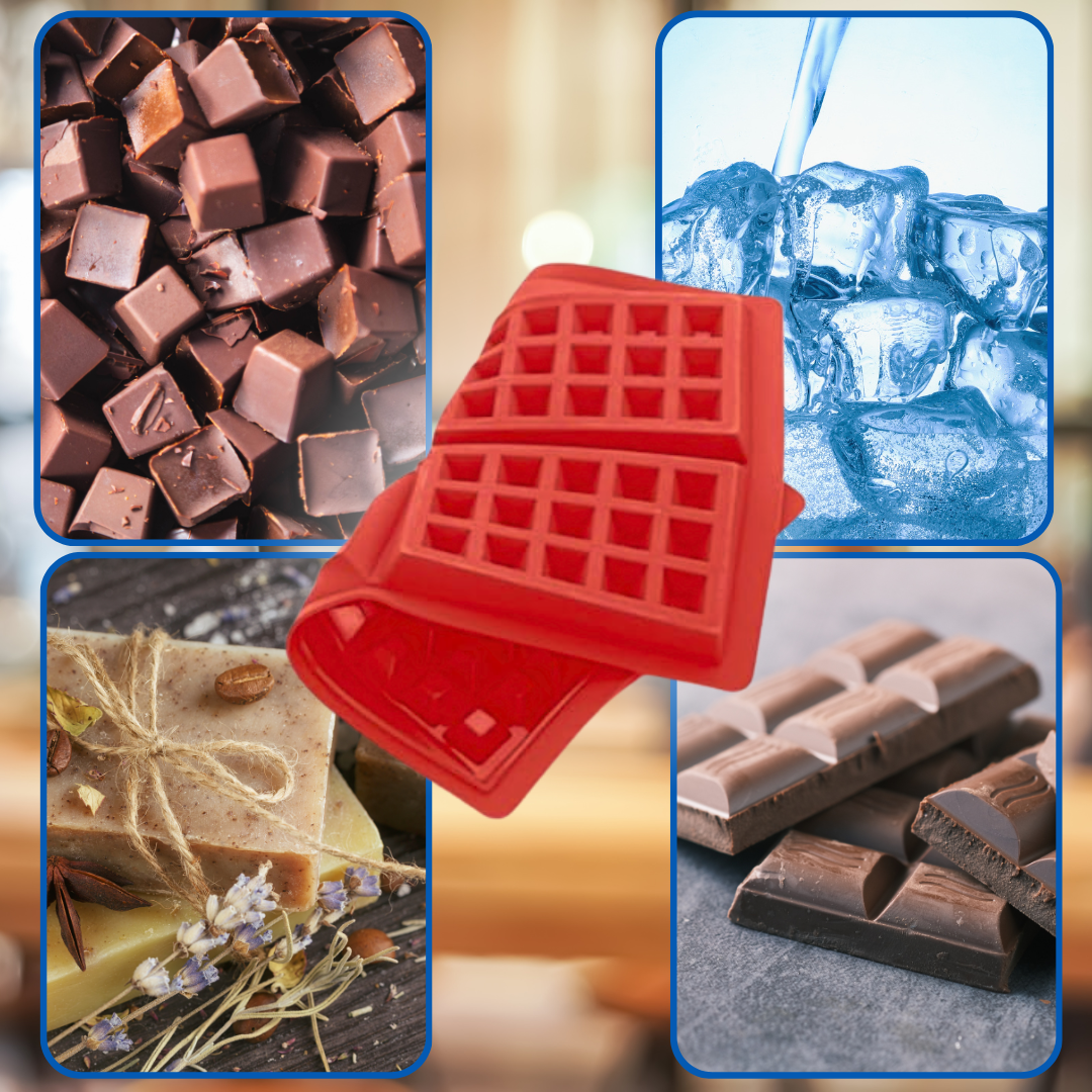 Wielofunkcyjna Silikonowa Forma do Gofrów i Przekąsek – Taca 4-Segmentowa, SKU: 077