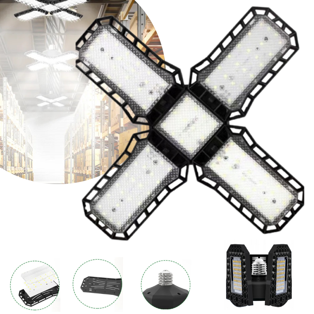 Lampa LED składana o wysokiej mocy do garażu, magazynu i warsztatu, SKU:166