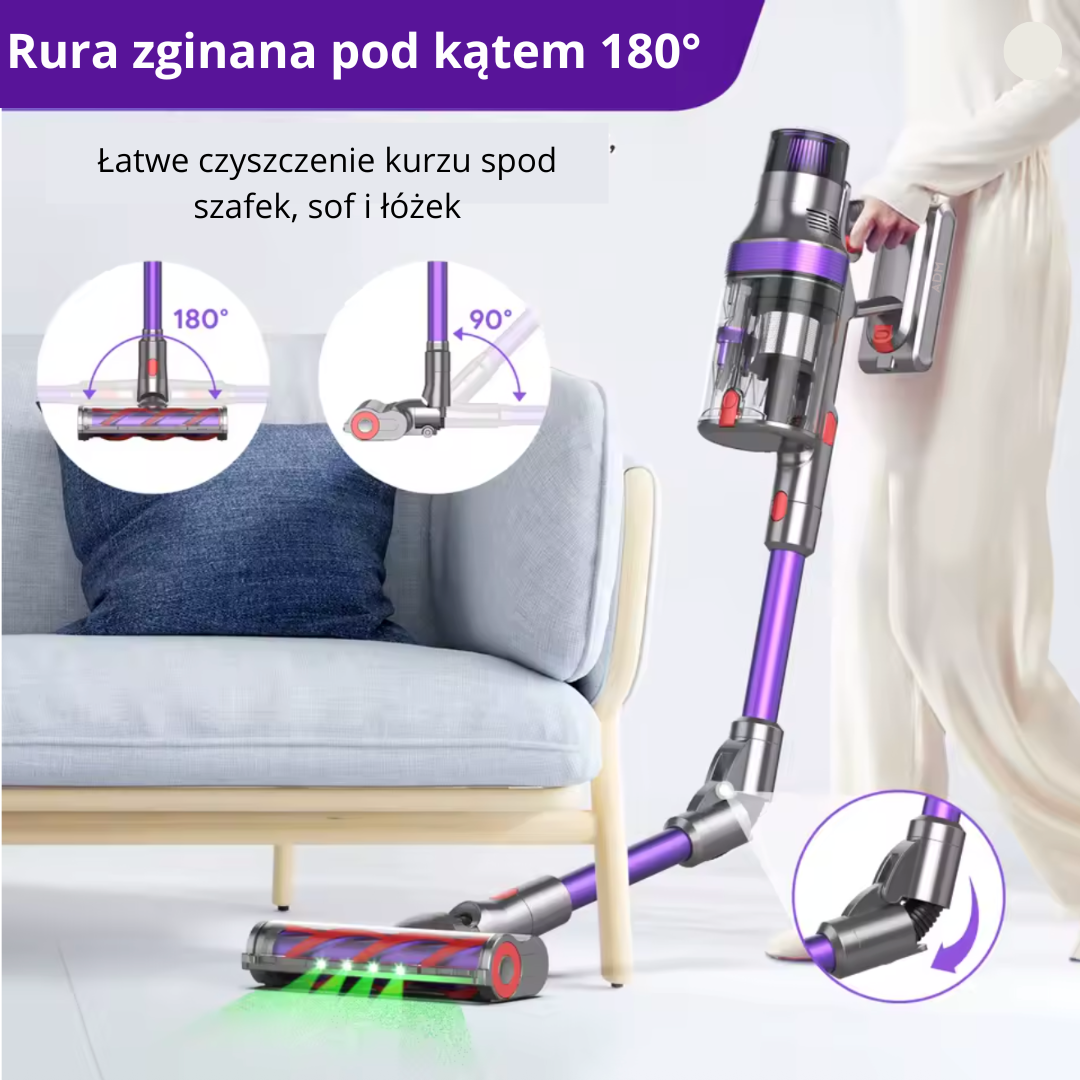 Odkurzacz ADM  bezprzewodowy ze składaną rurką, SKU:583