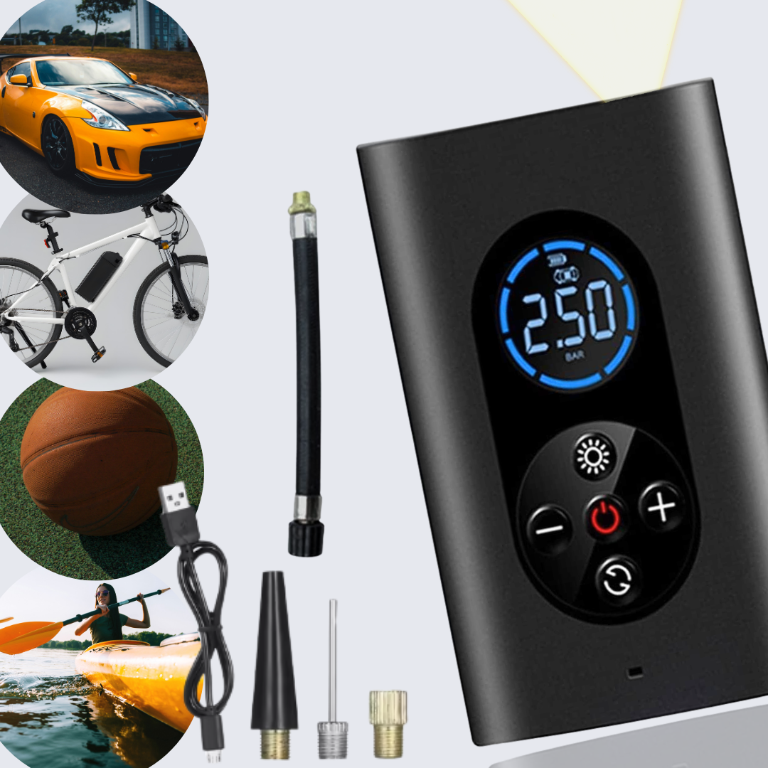 INTELIGENTNA BEZPRZEWODOWA POMPKA POWIETRZA 150 PSI Z OŚWIETLENIEM LED, SKU: 6094