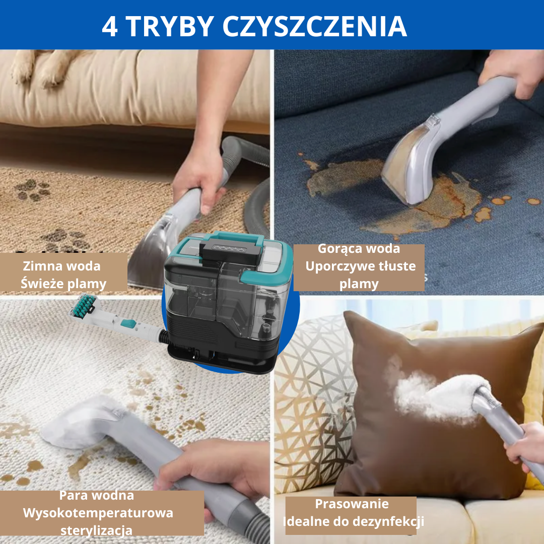 ADM Przenośny Odkurzacz Parowy do Czyszczenia na Mokro i na Sucho, SKU:7026