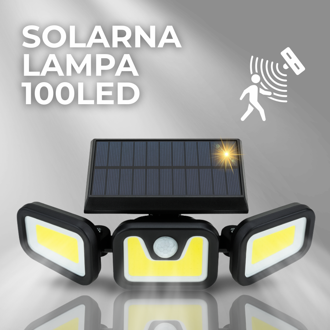 Halogen SOLARNA Lampa 100LED Czujka Ruchu Zmierzchu SKU: 307