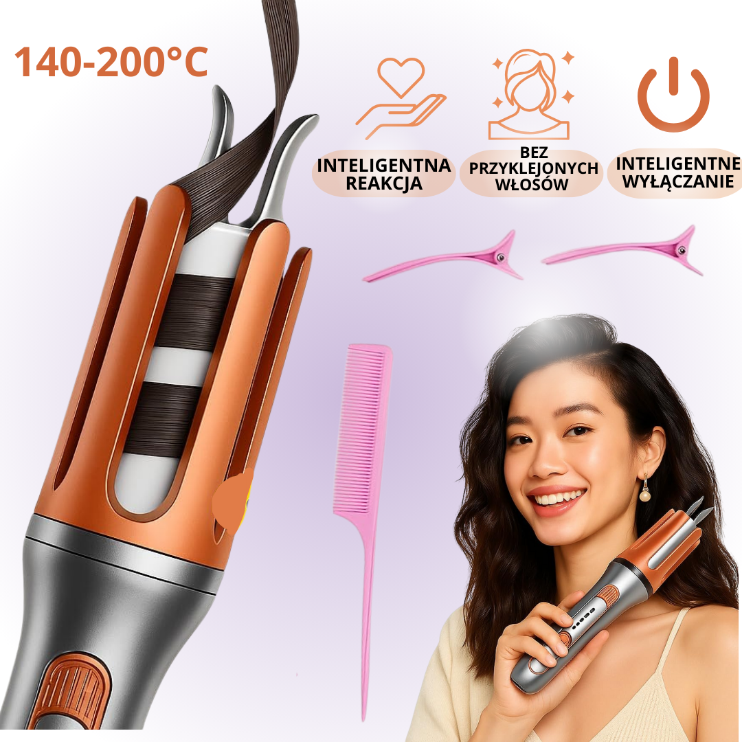 Inteligentna Lokówka Automatyczna 140–200°C, SKU: 7049