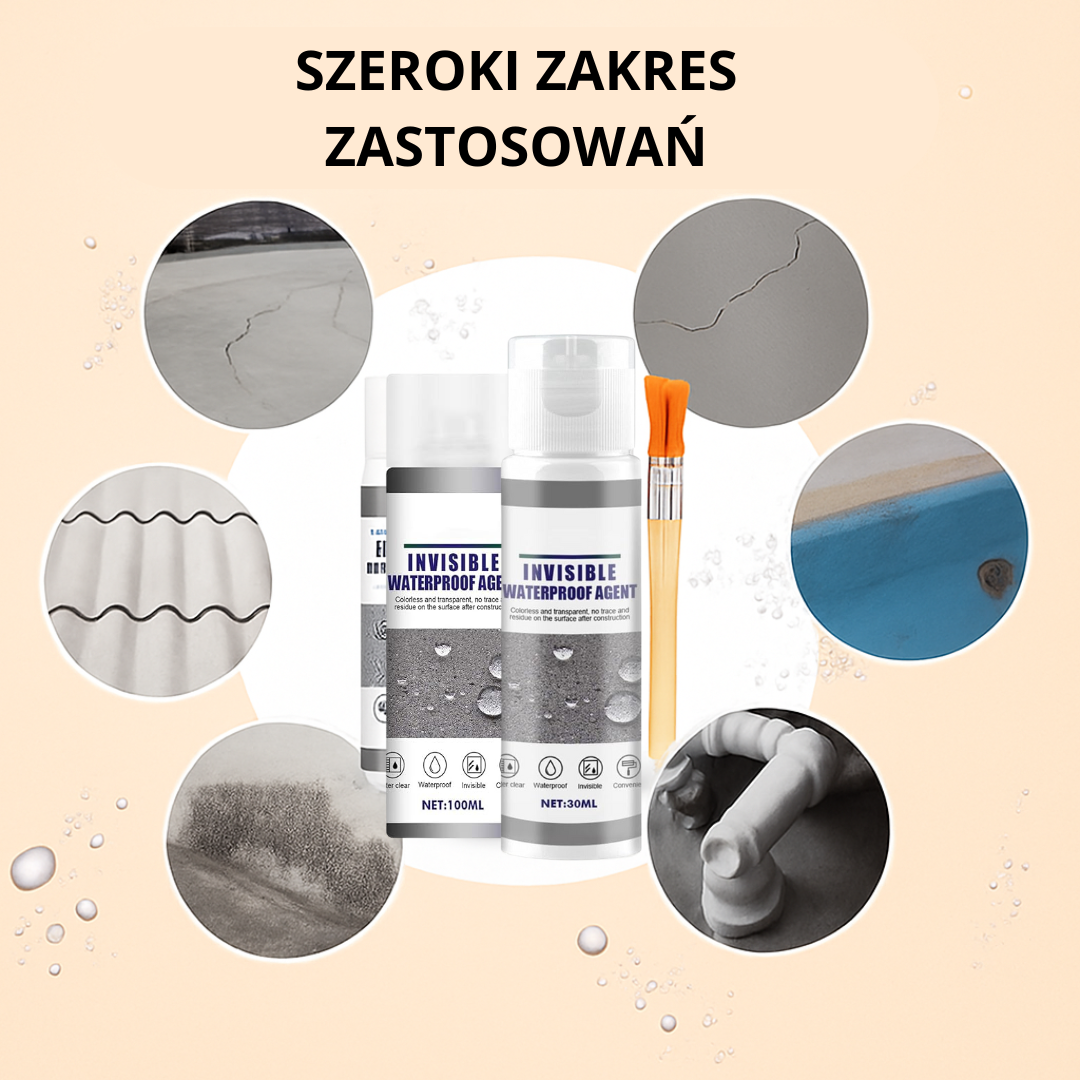 Niewidoczny Spray Uszczelniający – Wodoodporny Preparat Uszczelniający (30 ml / 100 ml), SKU: 461