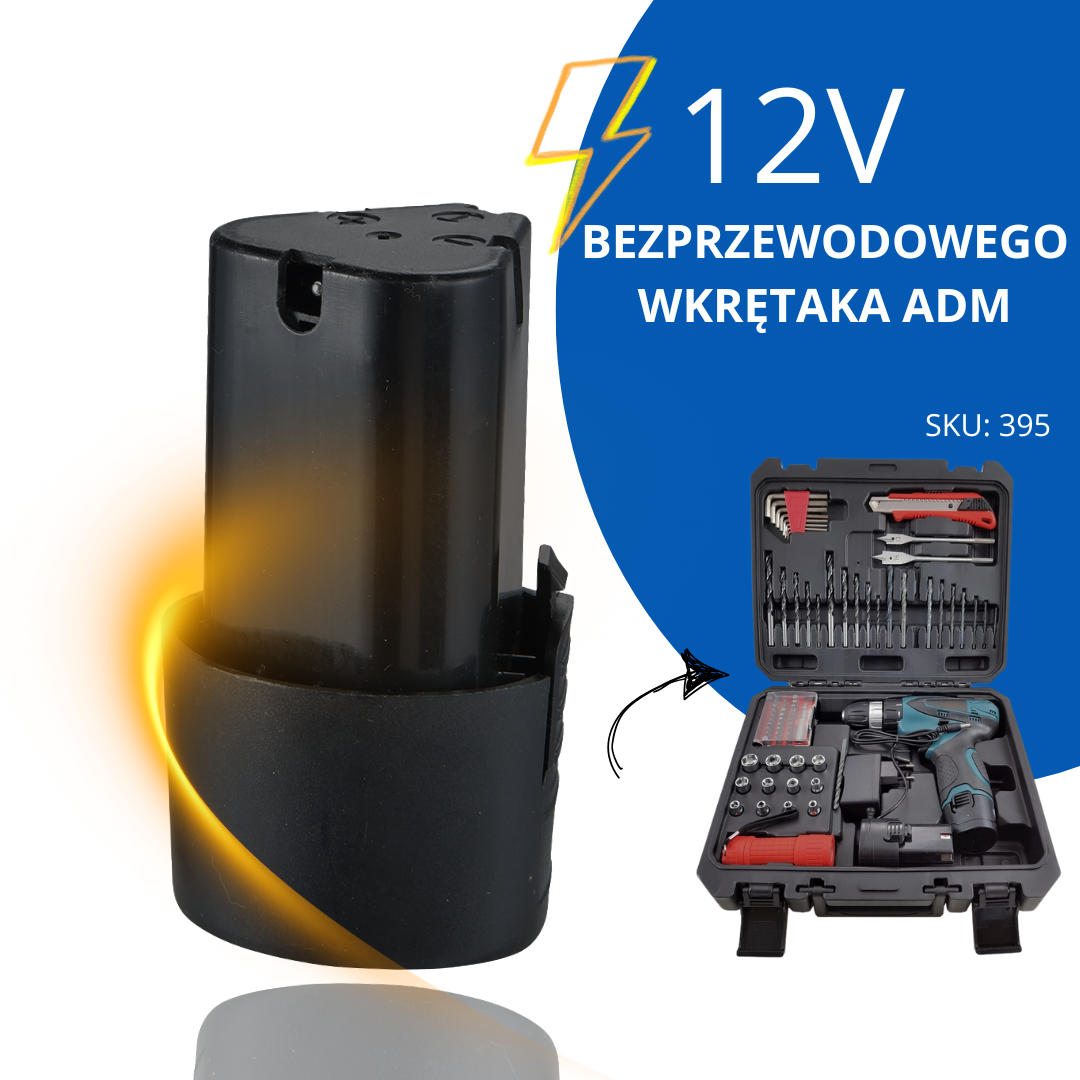 Akumulator 12V do Bezprzewodowego Wkrętaka ADM, SKU: 2124