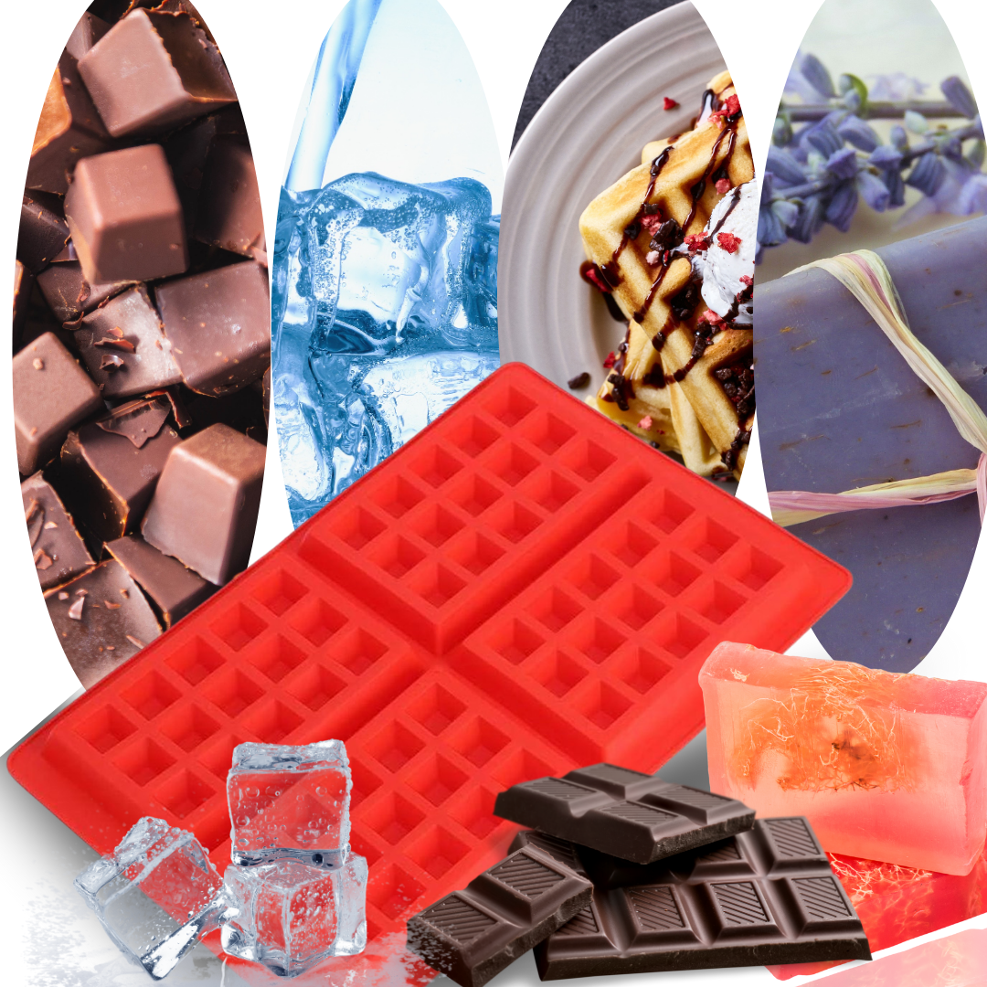 Wielofunkcyjna Silikonowa Forma do Gofrów i Przekąsek – Taca 4-Segmentowa, SKU: 077