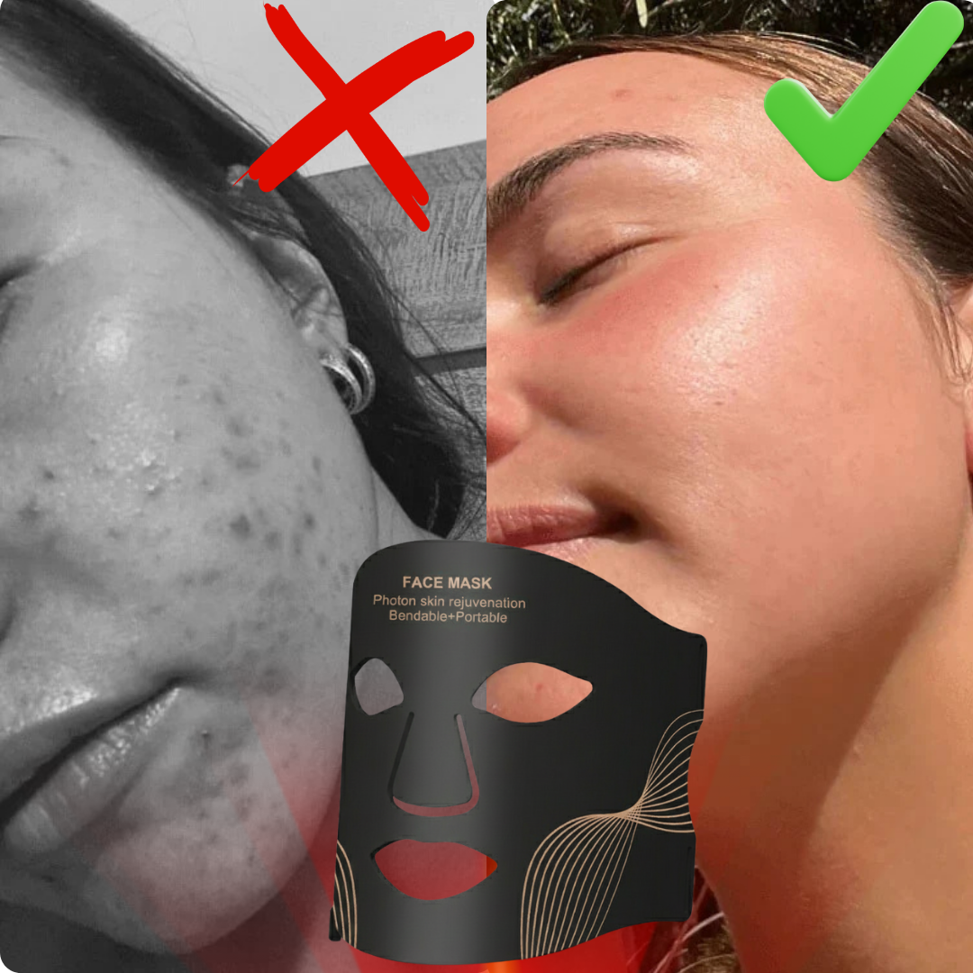 Maska na Twarz LED 7-Kolorowa – Terapia Światłem, SKU: 7054