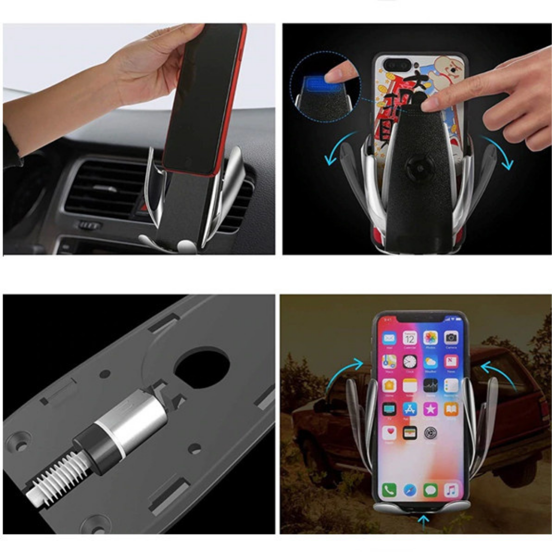 Inteligentna Samochodowa Ładowarka Bezprzewodowa , SKU:7062