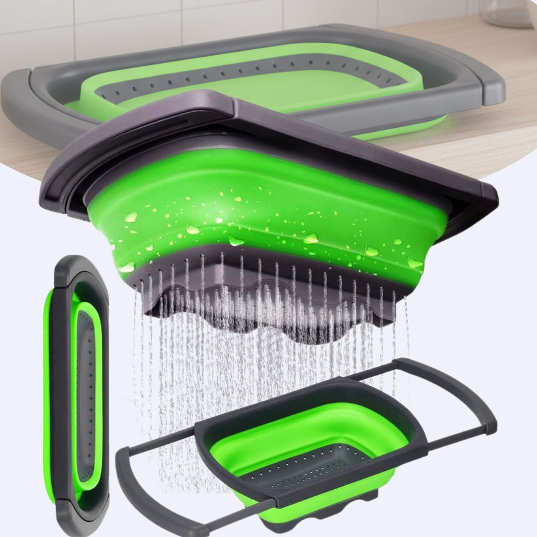 Koszyk kuchenny Fold & Drain – regulowany durszlak do zlewu, sku:480