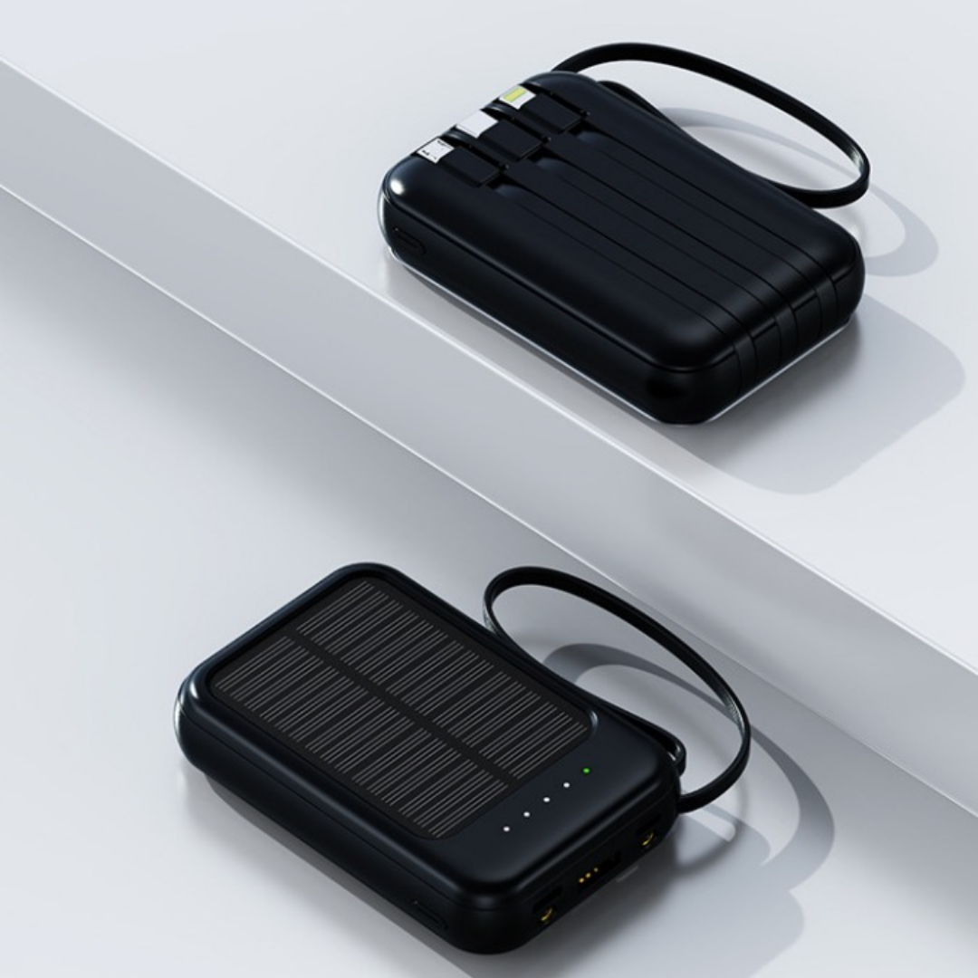 4-w-1 Solarny Powerbank- 8 000 mAh, SKU:7019