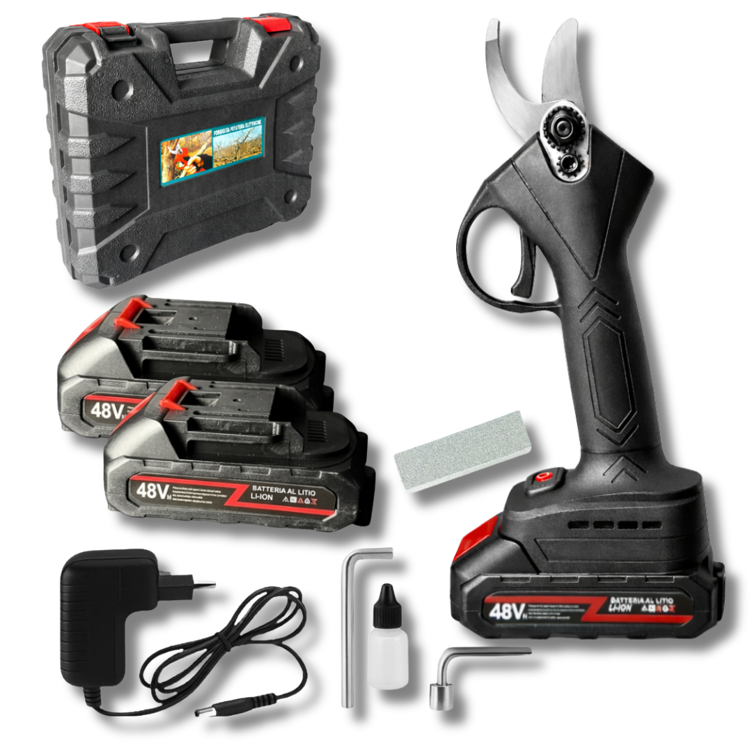 Bezprzewodowy sekator elektryczny z 2 akumulatorami 48Vh, SKU: 549