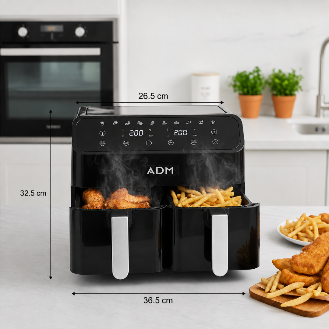 Frytkownica ADM Double Air Fryer – 2 kosze 8L, SKU: 550 - obrazek 7