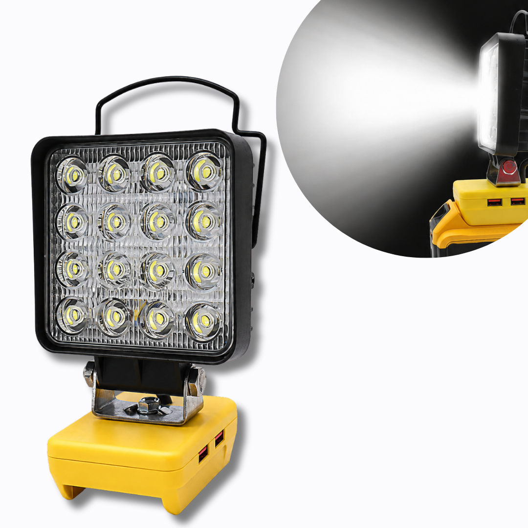 Akumulatorowa lampa robocza LED z USB ładowaniem – 4800LM, SKU: 7094