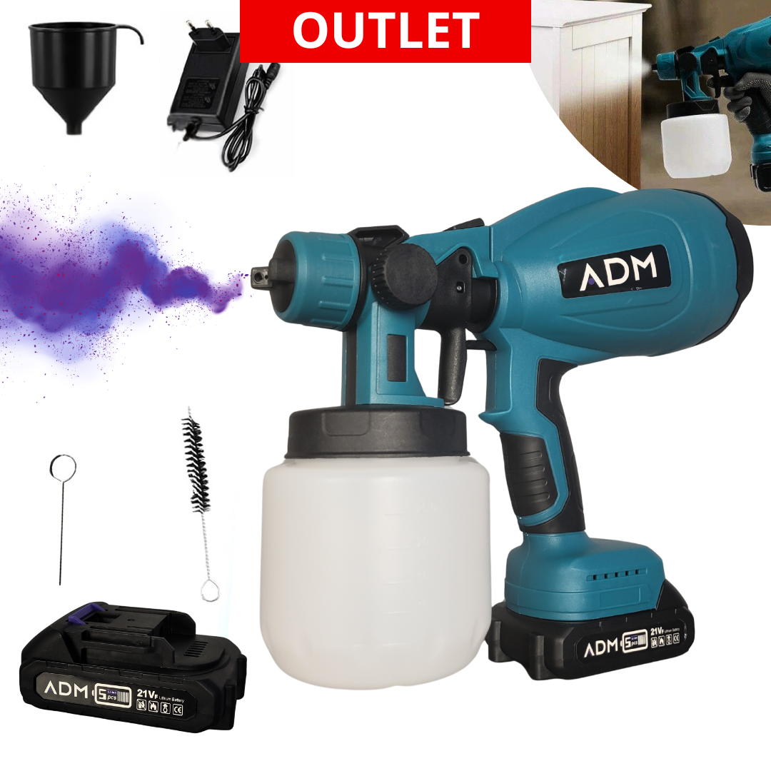 Pistolet do malowania ADM 21V z 2 akumulatorami, SKU: 537_boxdmg | OUTLET