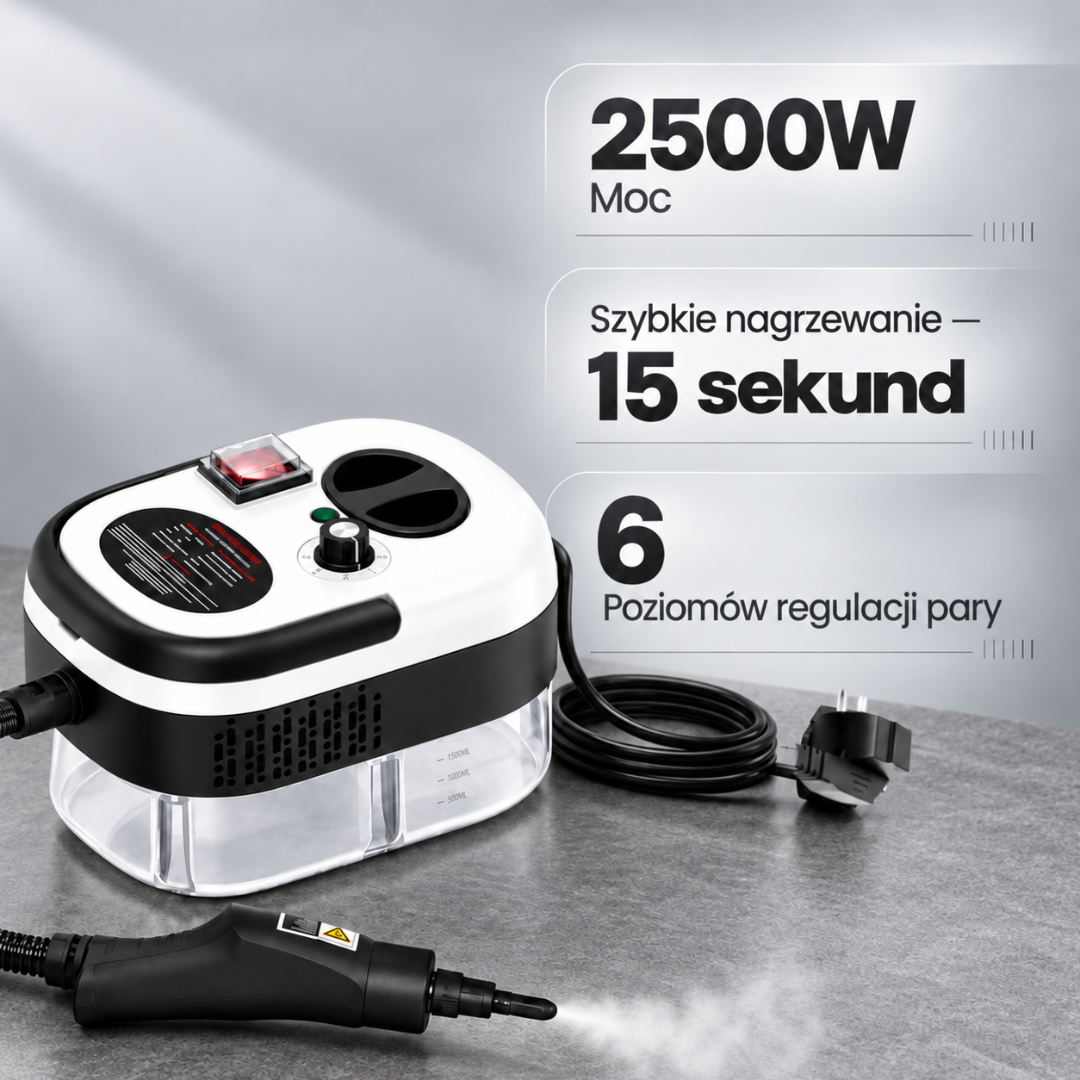 Myjka Parowa ADM z 6 glowicami szczotkowymi – 2500W, SKU: 7104 - obrazek 4